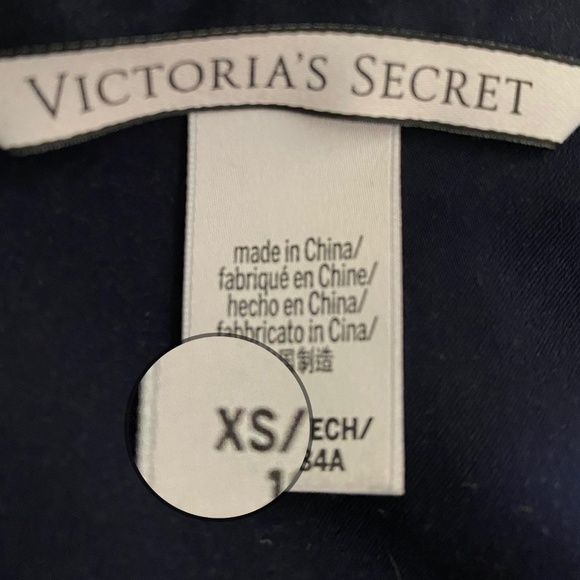 VS NAVY Satin PJ Top, XS Summer Sale - Picture 2 of 3